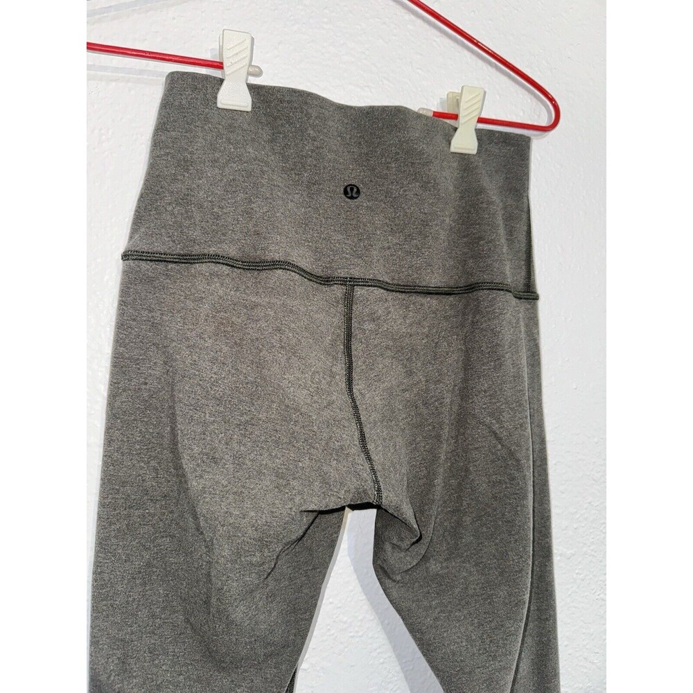 Lululemon Wunder Under Crop High Rise Yoga Leggings Fatigue Army Green Size 6